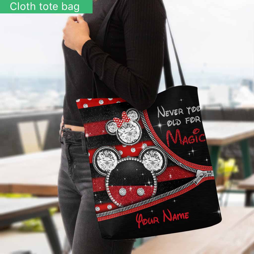 Personalized Magical Mouse Ears Tote Bag Custom Name Gift