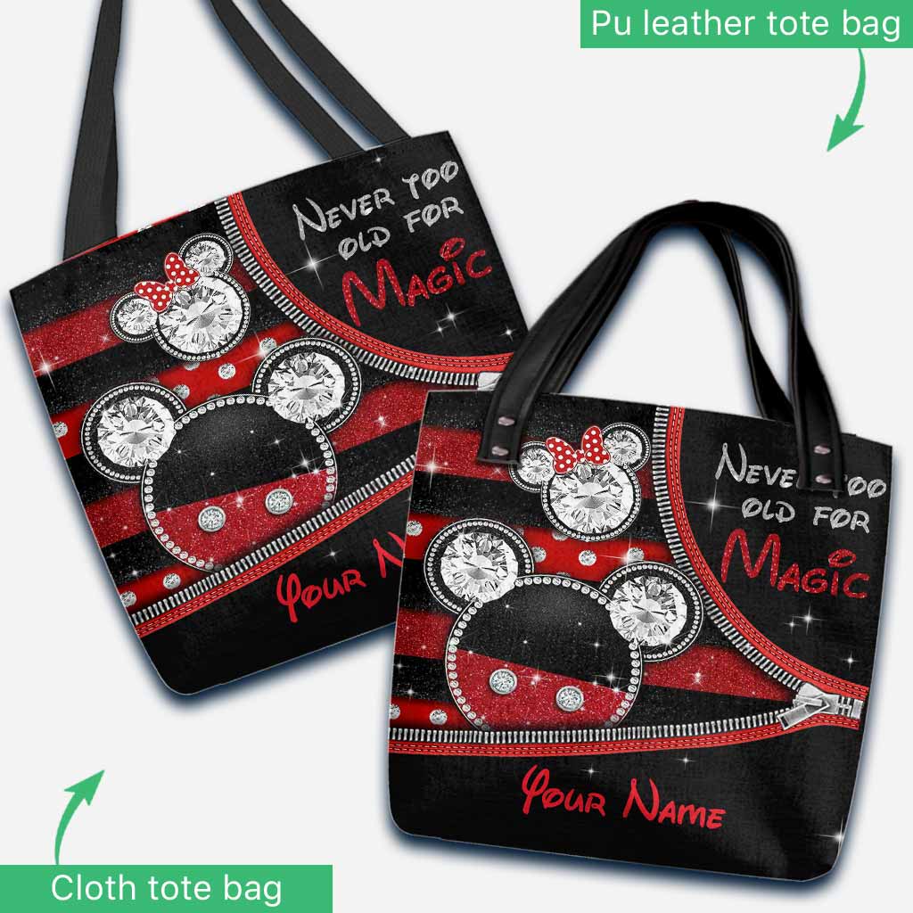 Personalized Magical Mouse Ears Tote Bag Custom Name Gift
