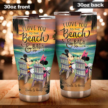 Load image into Gallery viewer, Personalized Beach-themed Tumbler Custom Design Gift for Couples
