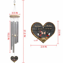 Load image into Gallery viewer, Personalized Love Wind Chime Gift for Couples Anniversary
