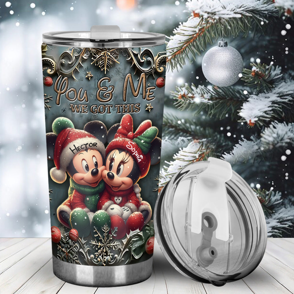 Personalized Tumbler You & Me Custom Name Holiday Gift