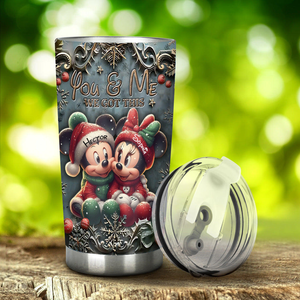 Personalized Tumbler You & Me Custom Name Holiday Gift