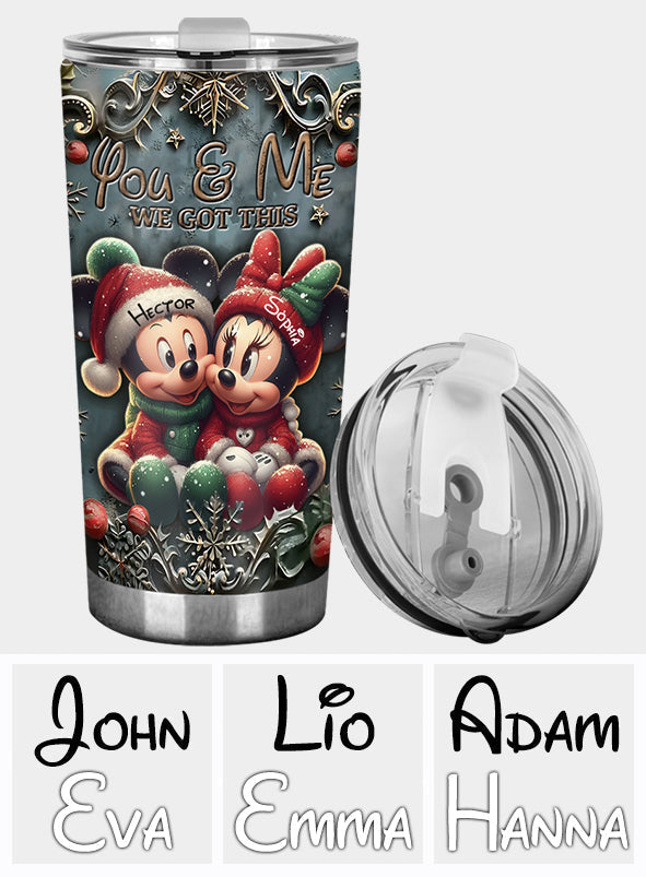 Personalized Tumbler You & Me Custom Name Holiday Gift