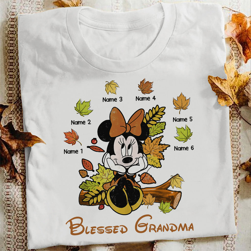 Personalized Blessed Grandma T-Shirt & Hoodie with Custom Names