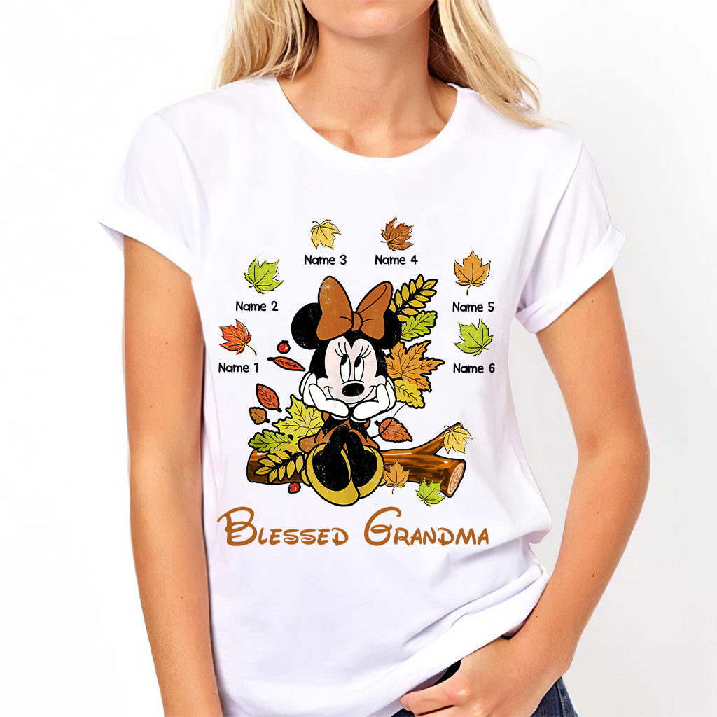 Personalized Blessed Grandma T-Shirt & Hoodie with Custom Names