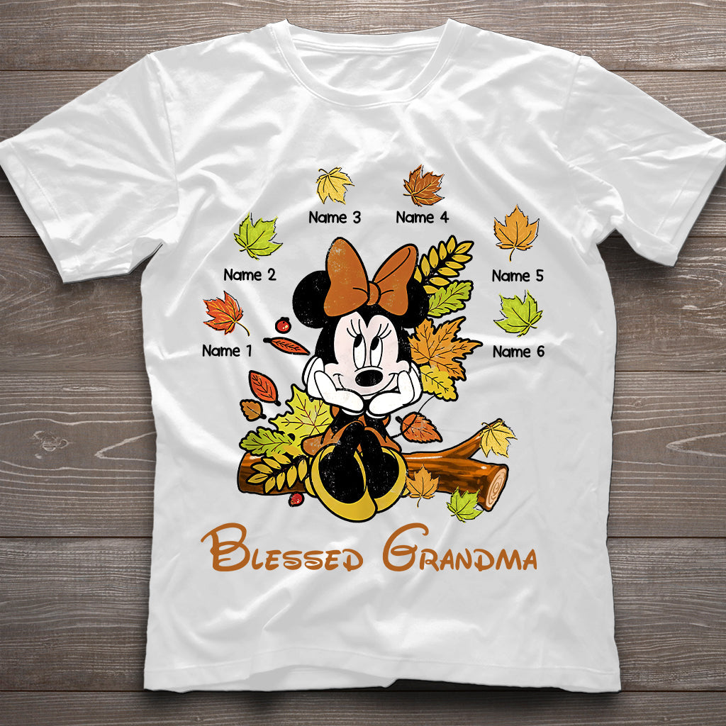 Personalized Blessed Grandma T-Shirt & Hoodie with Custom Names