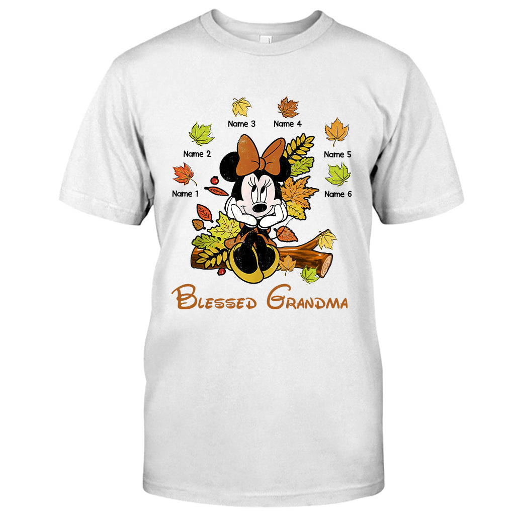 Personalized Blessed Grandma T-Shirt & Hoodie with Custom Names