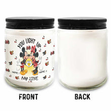 Load image into Gallery viewer, Personalized You Light Up My Life Candle Custom Names Gift for Couples
