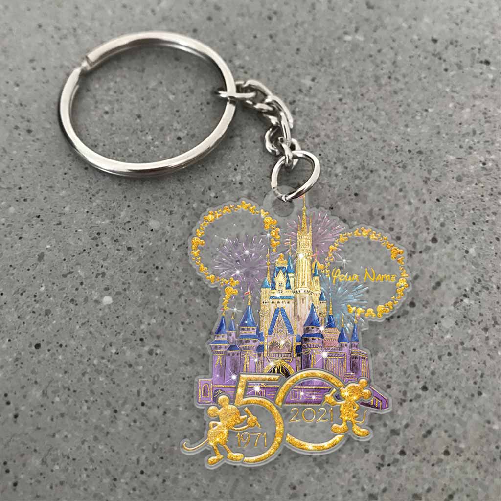 Personalized Disney Mouse Ears Keychain Custom Name Gift