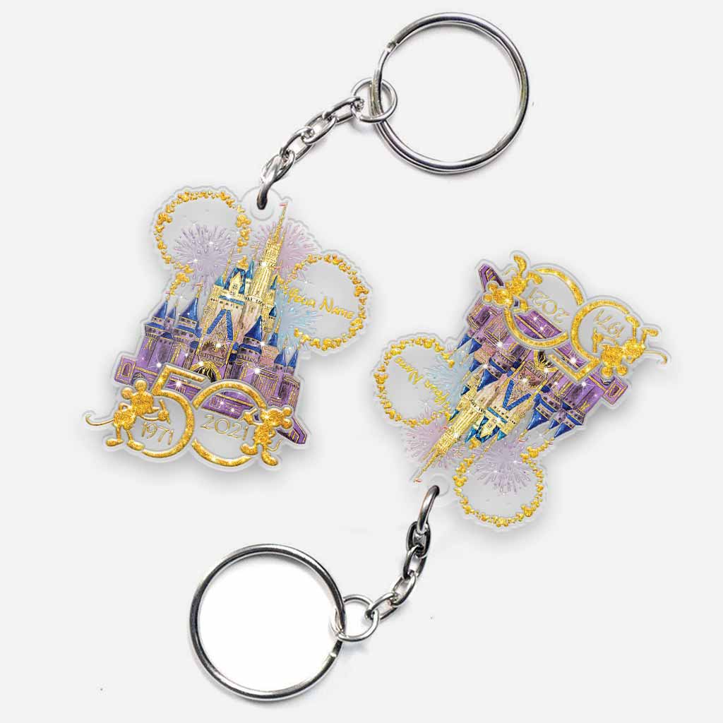 Personalized Disney Mouse Ears Keychain Custom Name Gift