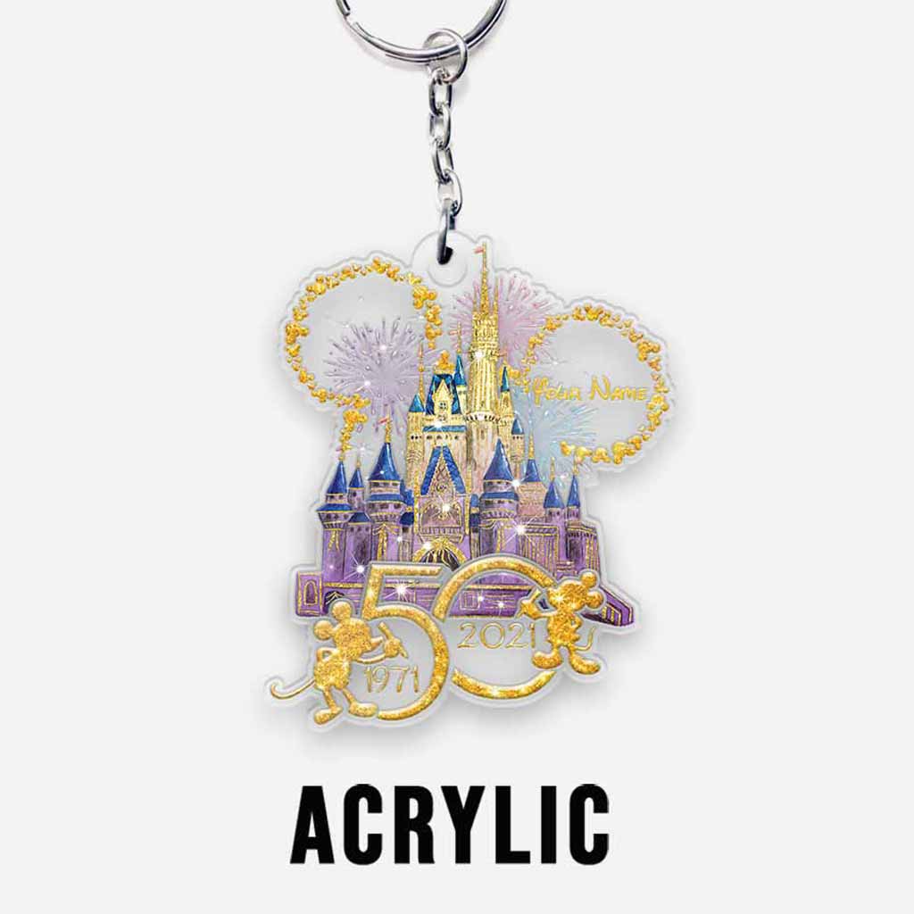 Personalized Disney Mouse Ears Keychain Custom Name Gift