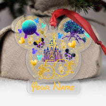 Load image into Gallery viewer, Personalized 50th Anniversary Magic Mouse Ears Ornament Custom Gift

