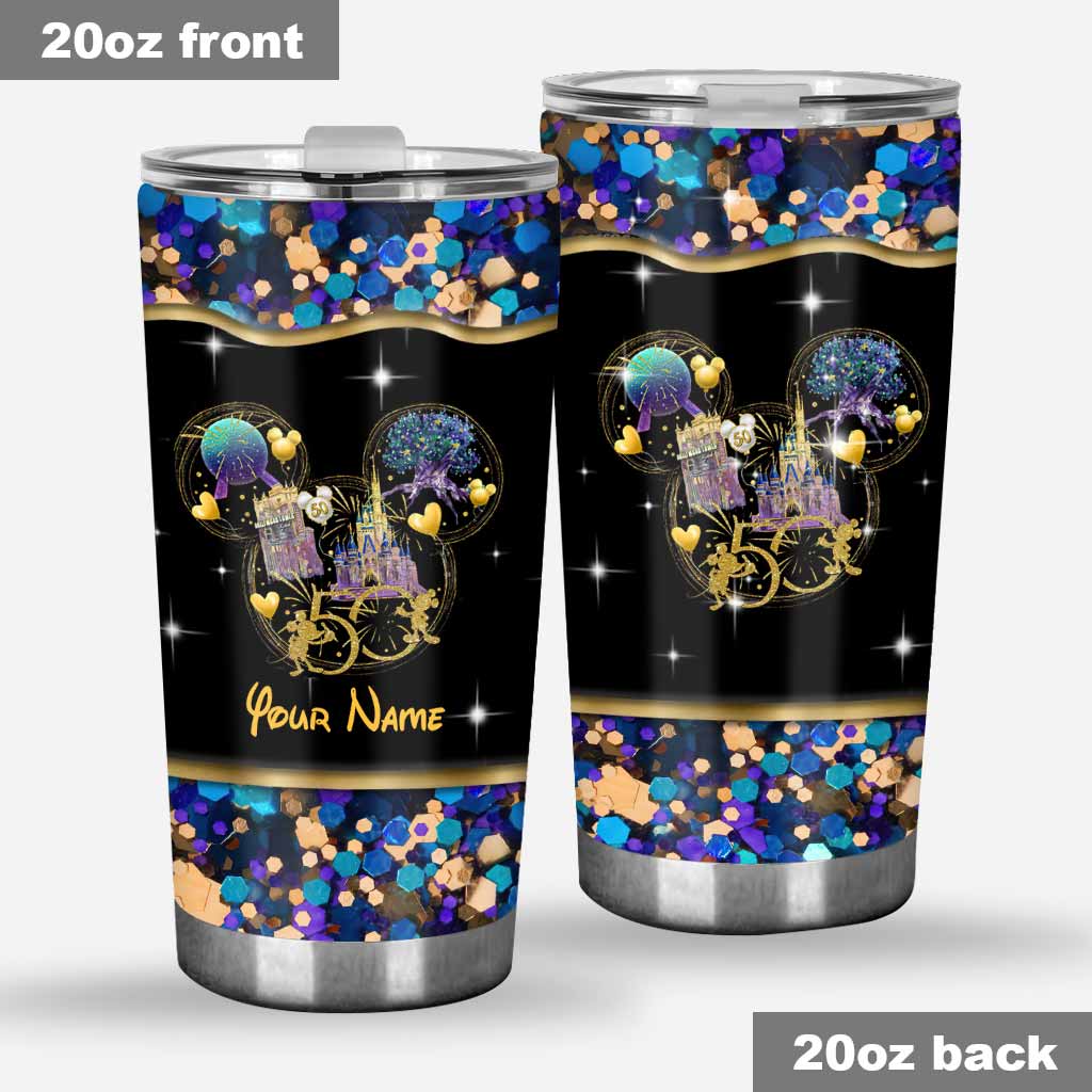 Personalized 50 Years Of Magic Tumbler Custom Name Drinkware Gift
