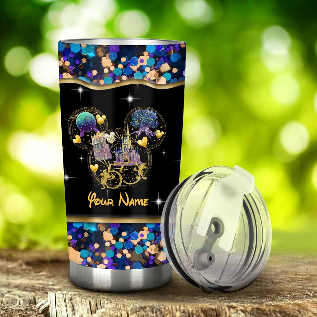 Personalized 50 Years Of Magic Tumbler Custom Name Drinkware Gift