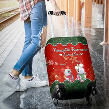 Load image into Gallery viewer, Personalized Christmas Mouse Luggage Cover Custom Names Travel Gift
