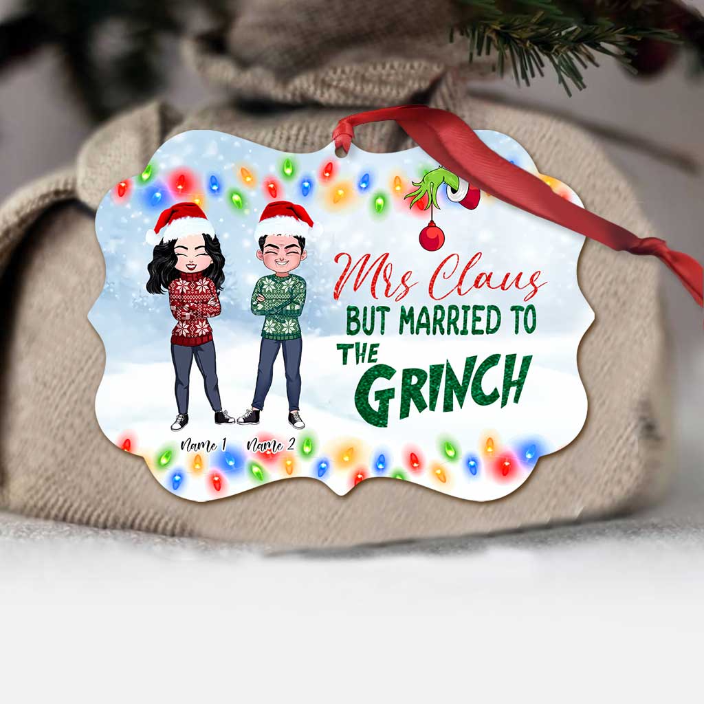 Personalized Mrs Claus Christmas Couple Ornament Custom Gift