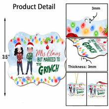 Load image into Gallery viewer, Personalized Mrs Claus Christmas Couple Ornament Custom Gift
