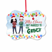Load image into Gallery viewer, Personalized Mrs Claus Christmas Couple Ornament Custom Gift
