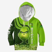 Load image into Gallery viewer, Personalized Christmas Hoodie and Leggings Grinch Design Gift
