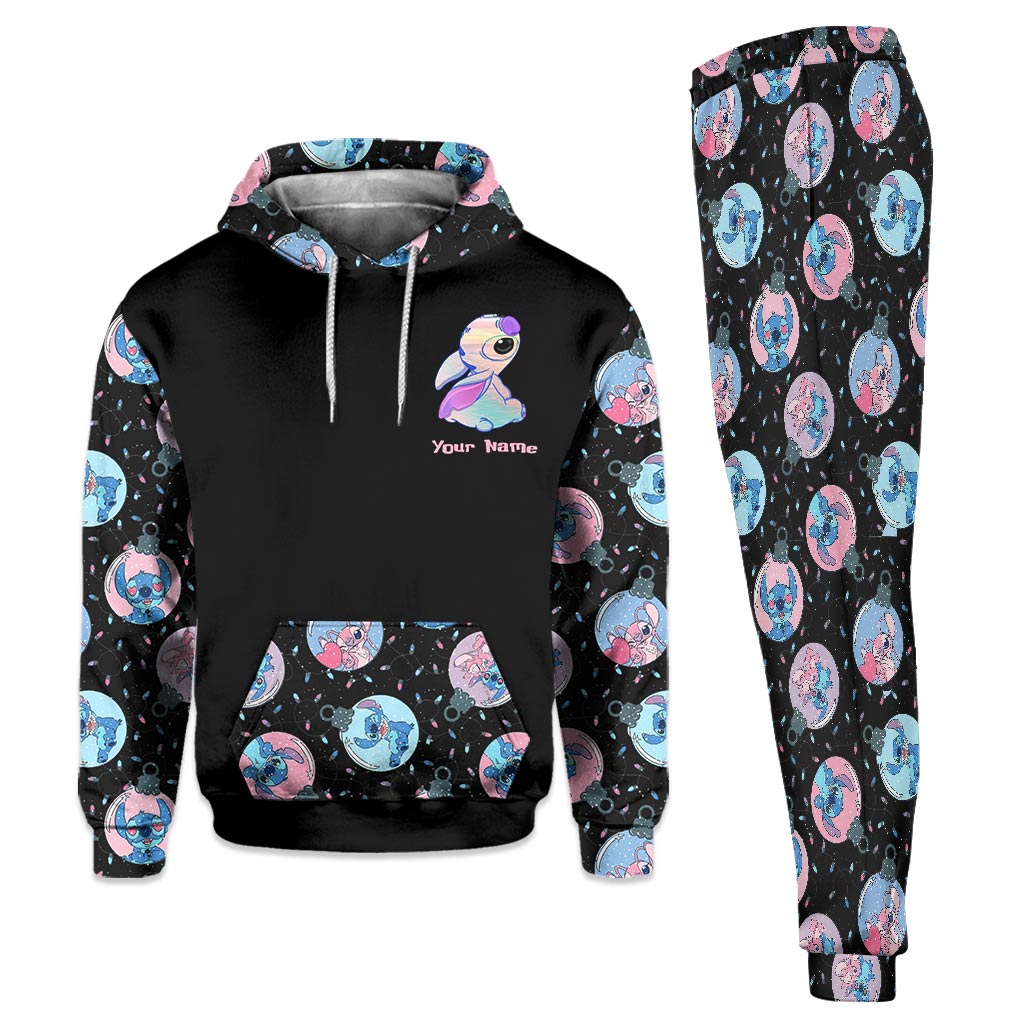 Personalized Christmas Ohana Hoodie & Sweatpants for Family Gift