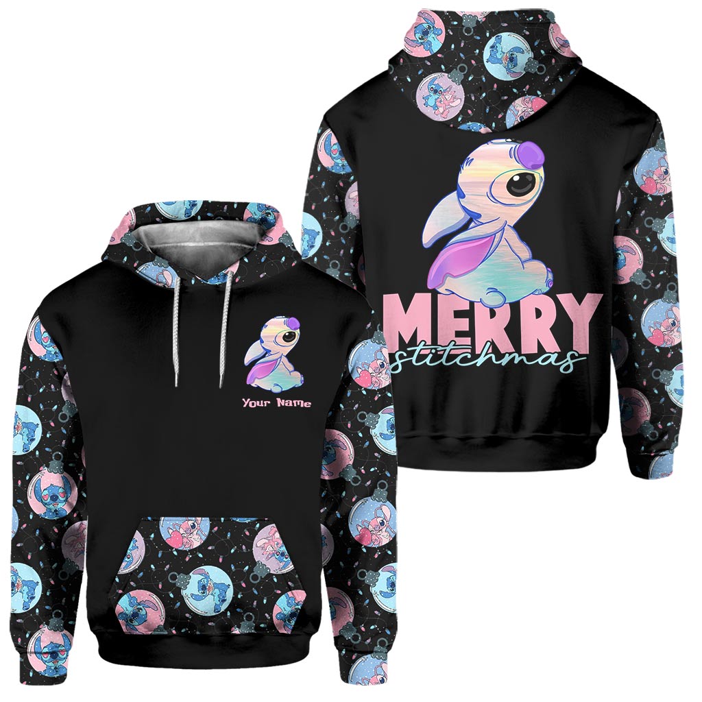Personalized Christmas Ohana Hoodie & Sweatpants for Family Gift