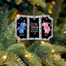 Load image into Gallery viewer, Personalized Scalloped Aluminium Christmas Ornament Gift for Partner
