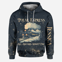 Load image into Gallery viewer, Personalized Polar Express Christmas Hoodie &amp; Leggings Set
