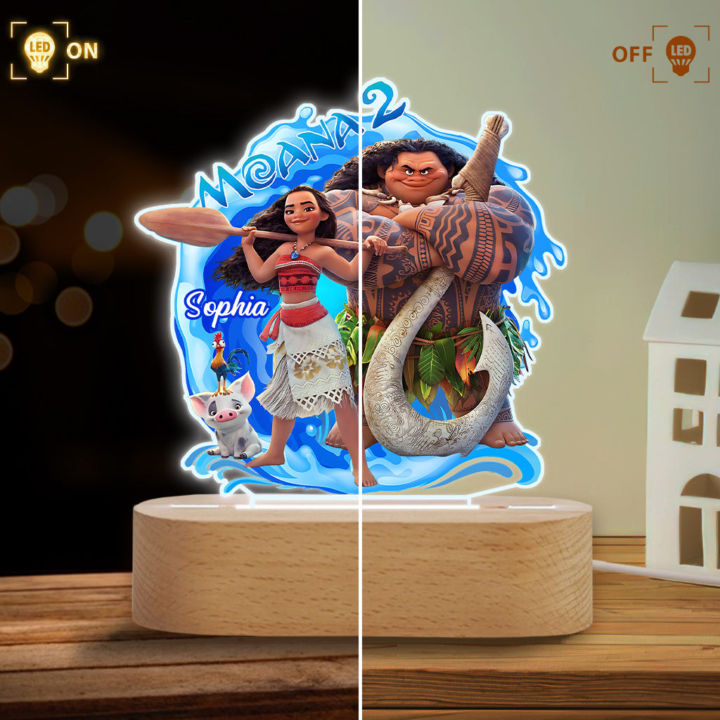 Personalized Mouse Shaped Acrylic Plaque with Light Base Gift