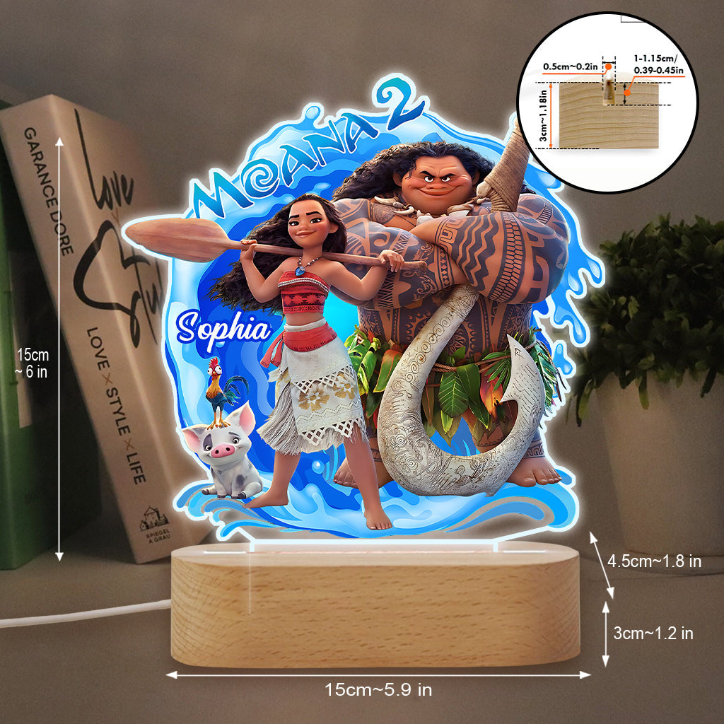 Personalized Mouse Shaped Acrylic Plaque with Light Base Gift