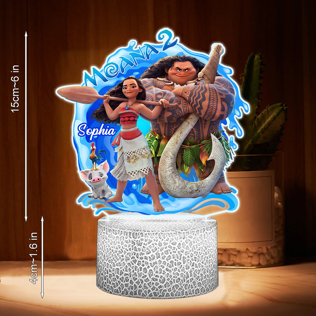 Personalized Mouse Shaped Acrylic Plaque with Light Base Gift