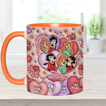 Load image into Gallery viewer, Personalized Valentine’s Day Accent Mug Custom Name Gift for Couple
