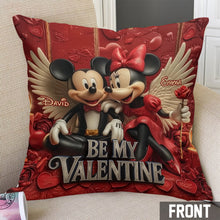 Load image into Gallery viewer, Personalized Valentine's Mouse Throw Pillow with Names
