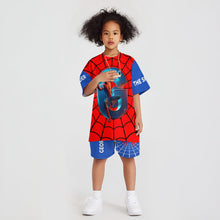 Load image into Gallery viewer, Personalized Spider Alphabet Kids T-Shirt &amp; Shorts Set
