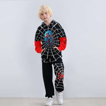 Load image into Gallery viewer, Personalized Spider Web Kids Hoodie &amp; Jogger Pants Set
