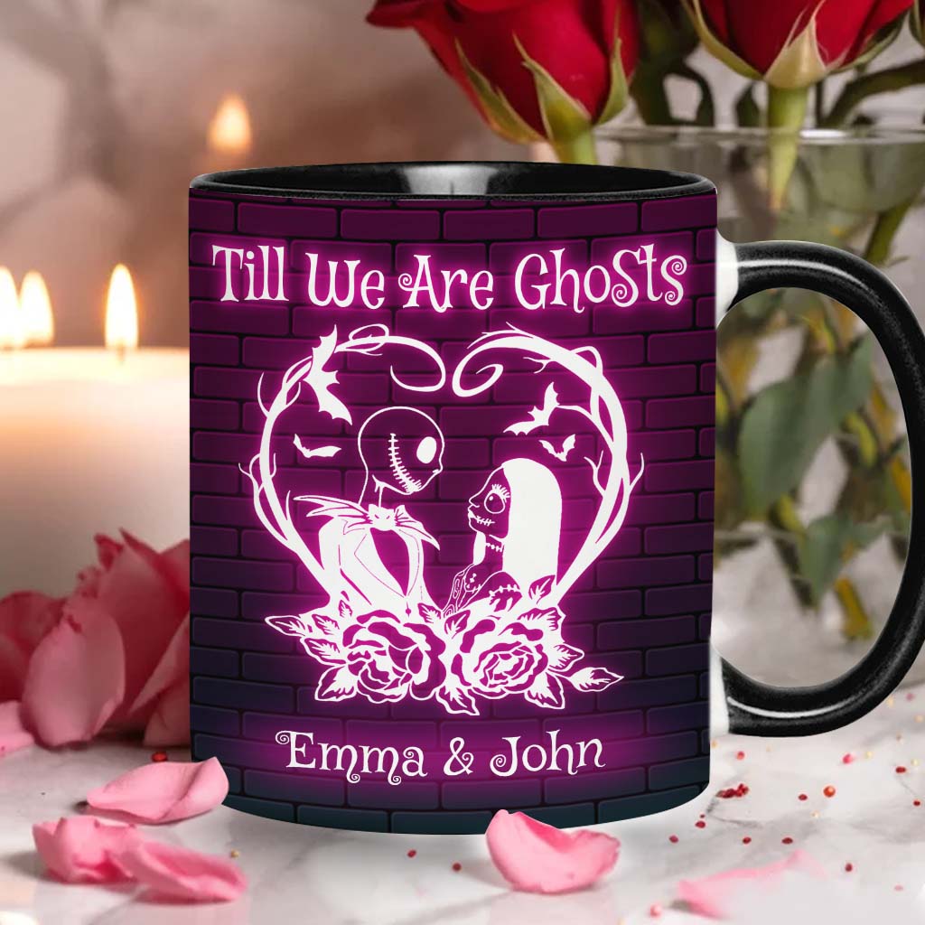Personalized Nightmare Accent Mug for Couples - Till We Are Ghosts
