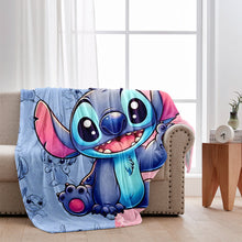 Load image into Gallery viewer, Personalized Ohana Blanket with Stitch Design for Kids | GradoCreations
