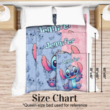 Load image into Gallery viewer, Personalized Ohana Blanket with Stitch Design for Kids | GradoCreations
