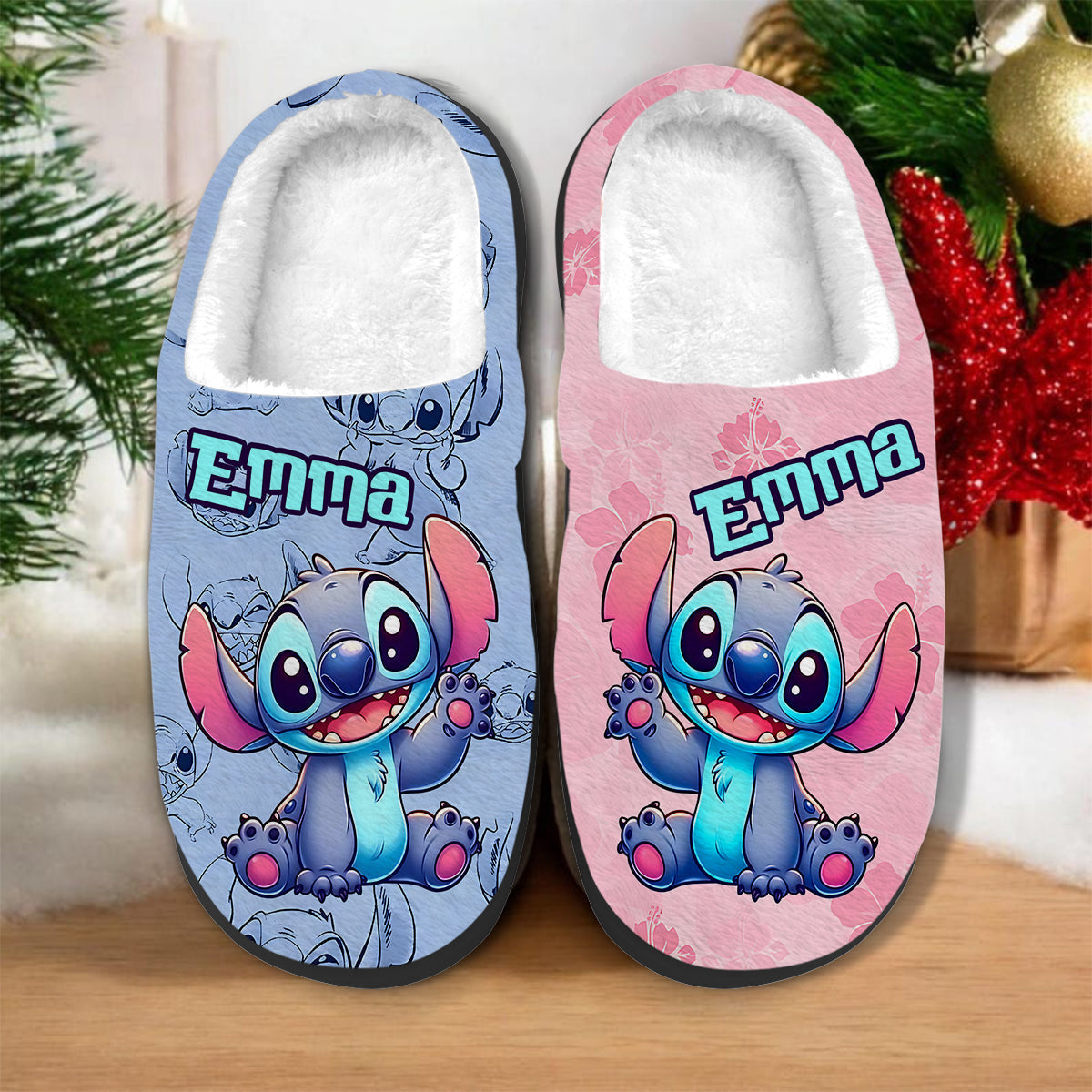 Personalized Ohana Slippers Custom Name Gift for Kids