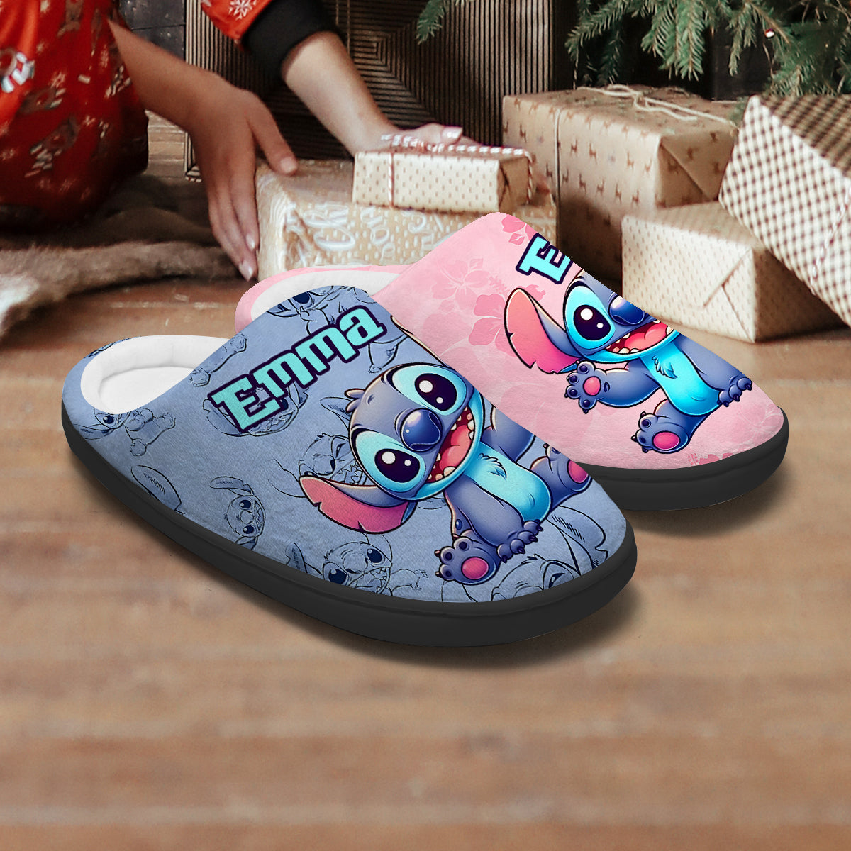 Personalized Ohana Slippers Custom Name Gift for Kids