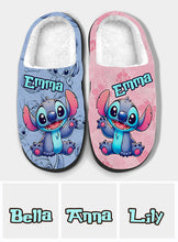 Load image into Gallery viewer, Personalized Ohana Slippers Custom Name Gift for Kids

