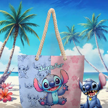 Load image into Gallery viewer, Personalized Ohana Beach Bag Custom Name Canvas Tote
