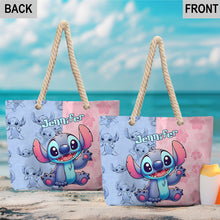 Load image into Gallery viewer, Personalized Ohana Beach Bag Custom Name Canvas Tote
