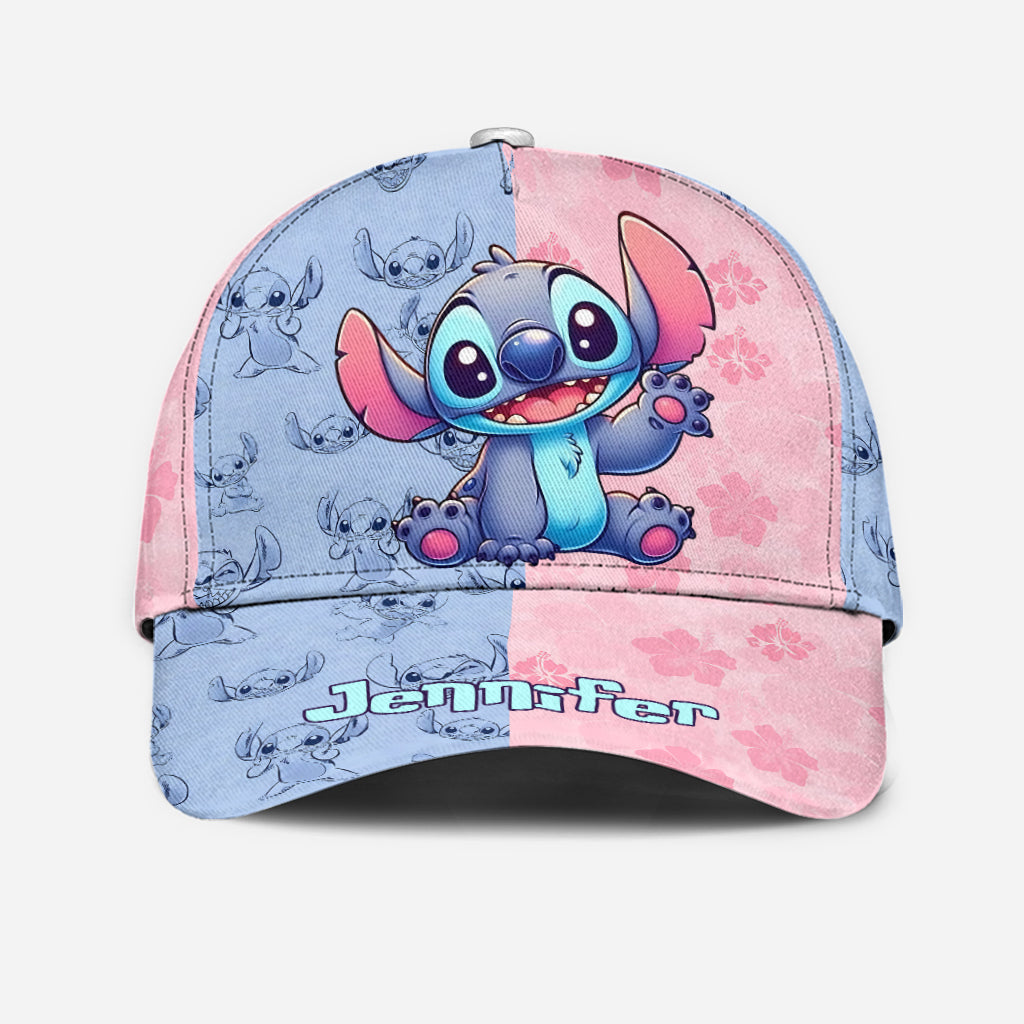Personalized Classic Cap with Stitch Design for Kids – Custom Name Gift