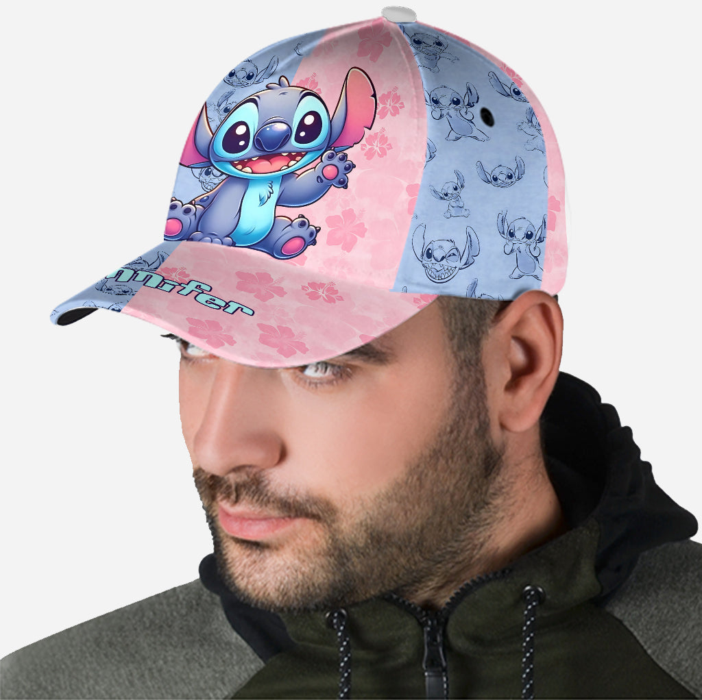 Personalized Classic Cap with Stitch Design for Kids – Custom Name Gift