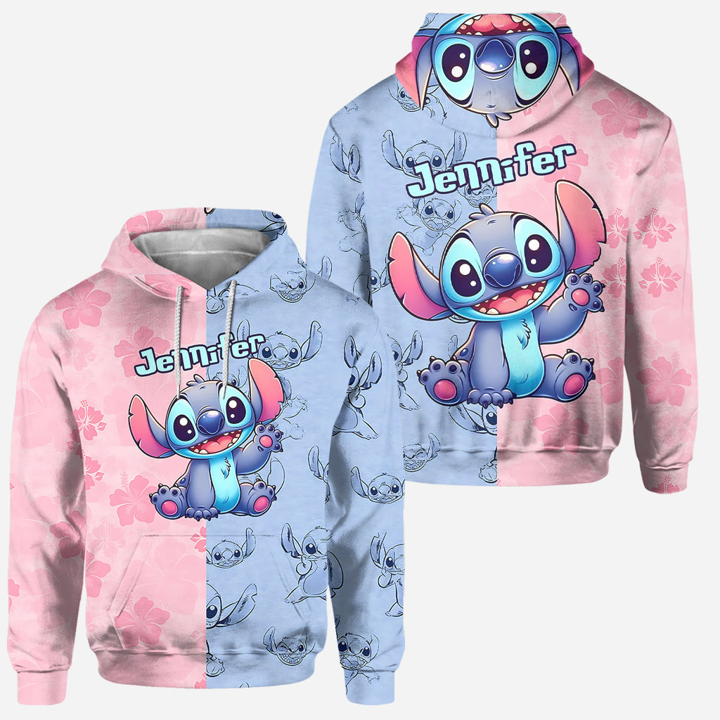 Personalized Ohana Hoodie and Leggings Set for Kids - Custom Name Gift