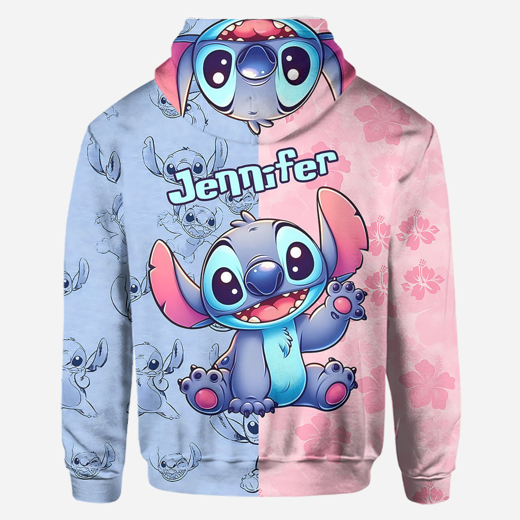Personalized Ohana Hoodie and Leggings Set for Kids - Custom Name Gift
