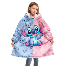 Load image into Gallery viewer, Personalized Ohana Blanket Hoodie Custom Name Gift for Kids
