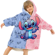Load image into Gallery viewer, Personalized Ohana Blanket Hoodie Custom Name Gift for Kids
