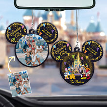 Load image into Gallery viewer, Personalized Disney Photo Car Ornament Custom Name Gift
