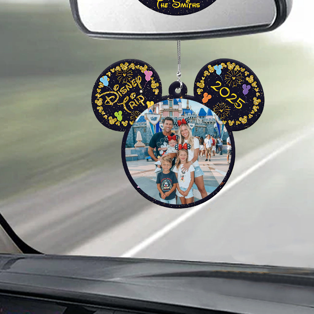 Personalized Disney Photo Car Ornament Custom Name Gift